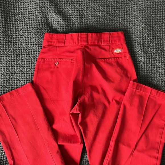 Vintage Dickie’s | Red Trouser Workpants Size 2 - Picture 4 of 6